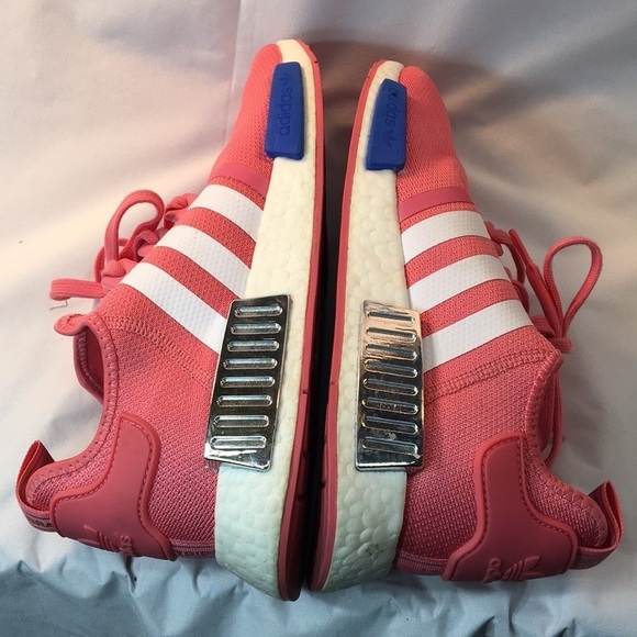 Adidas NMD R1 Hazy Rose and Blue Women’s Sneakers Size 11 Like-NEW - Picture 6 of 8
